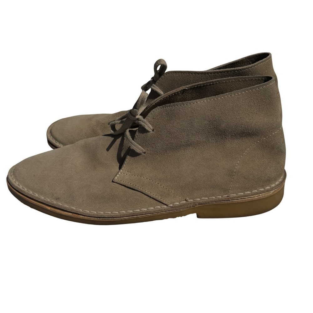 Saks Fifth Avenue Desert Boots Mens 10 Tan Good Suede Chukka Crepe Sole Bin D